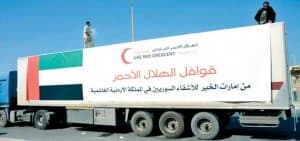 مساعدات الهلال الأحمر الخارجية في مختلف البلدان  الأفريقية والأسيوية